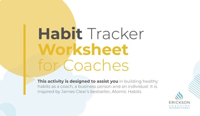 Habit Tracker Worksheet for Coaches