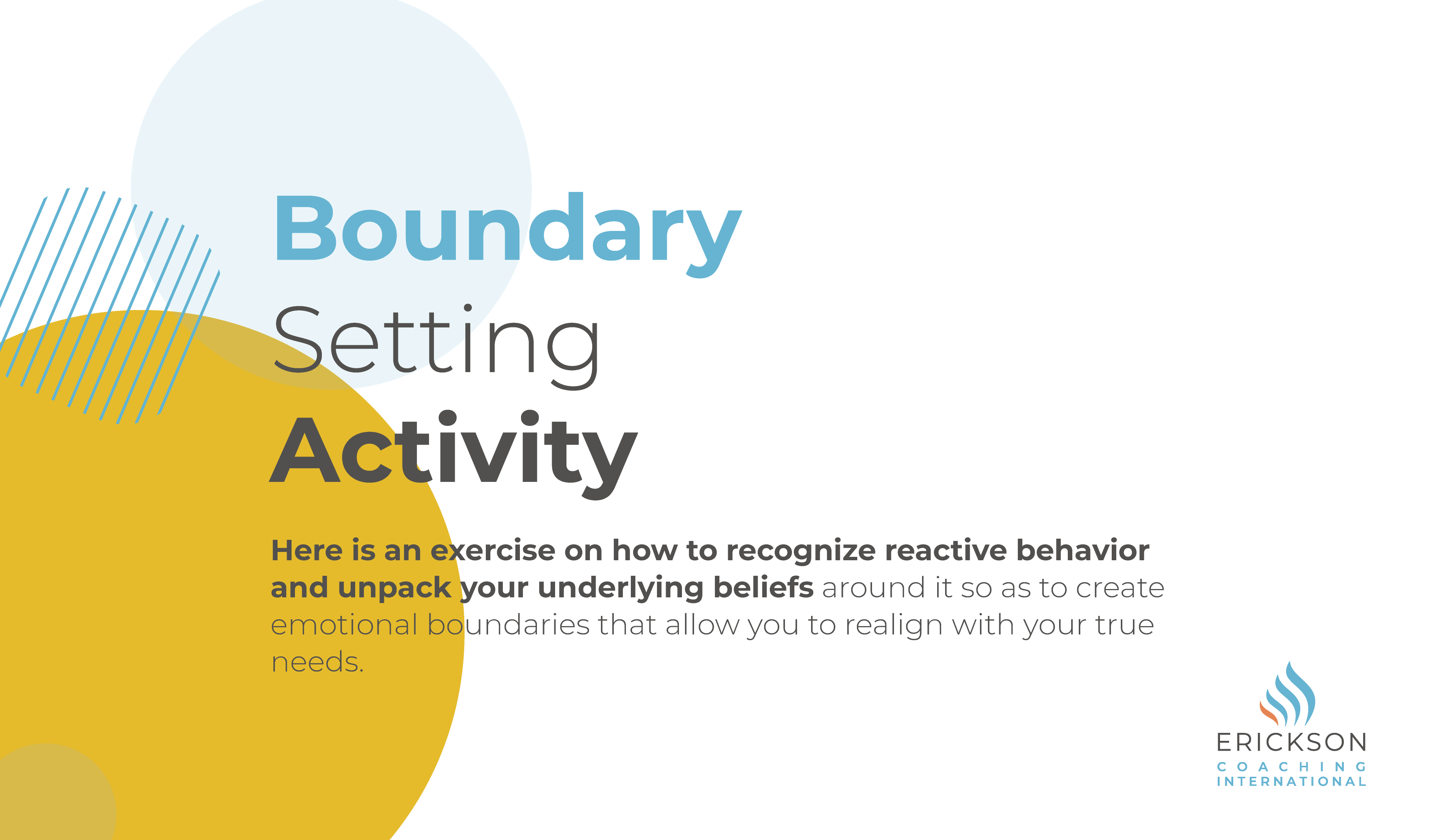 Boundary Setting Activity