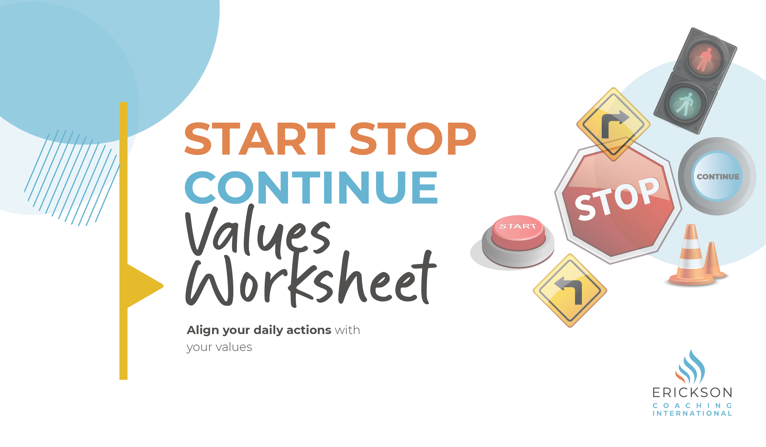 Start Stop Continue Values Worksheet